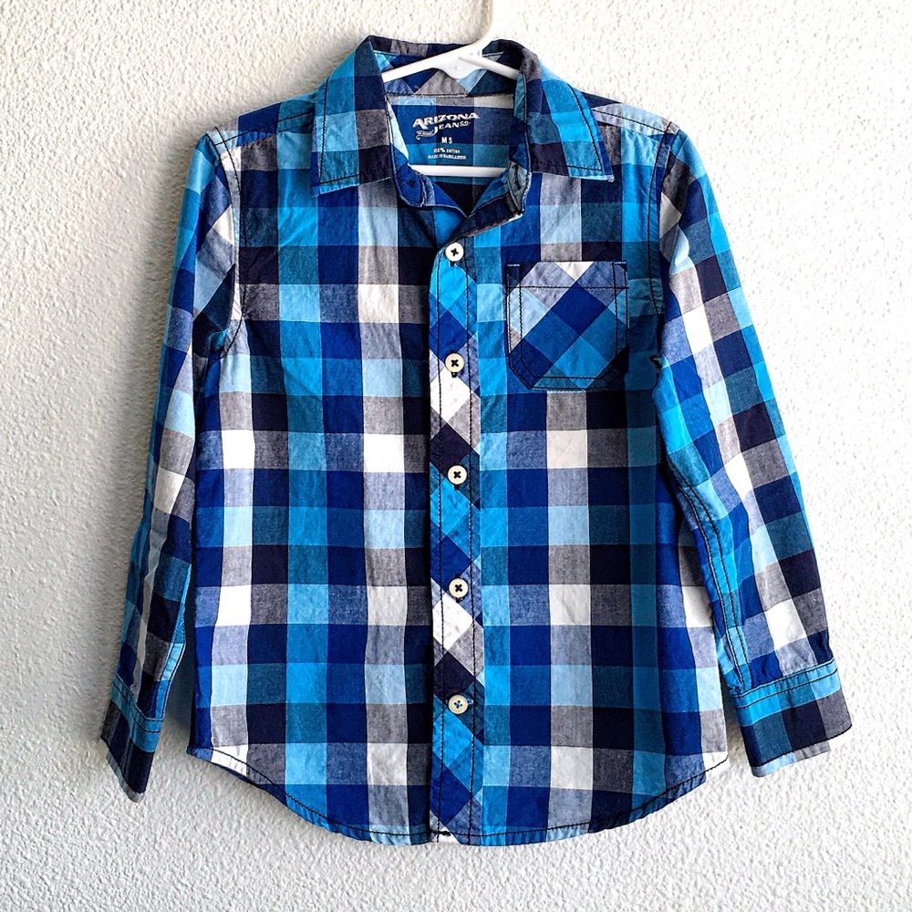 Blue plaid Long Sleeve